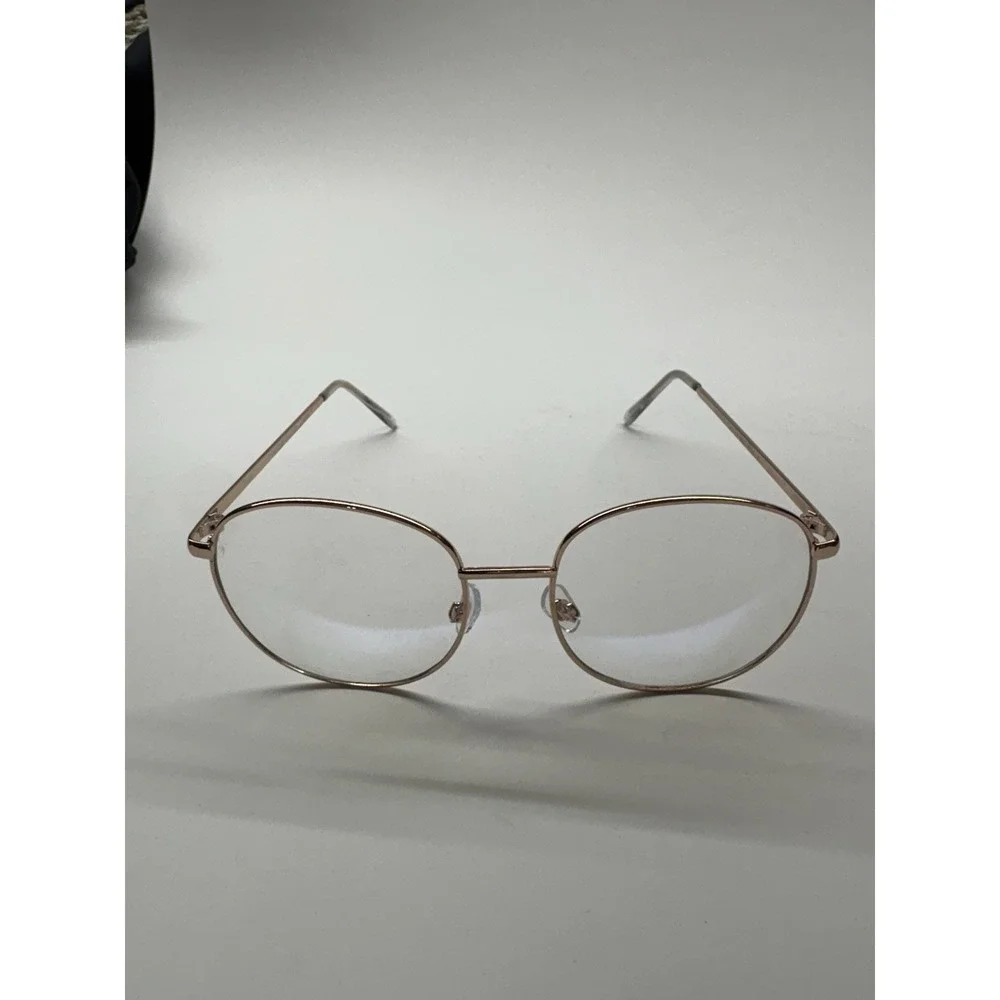 Steve Madden +0.00 Gold Metal Frame Oversized Sunglasses 08280‎